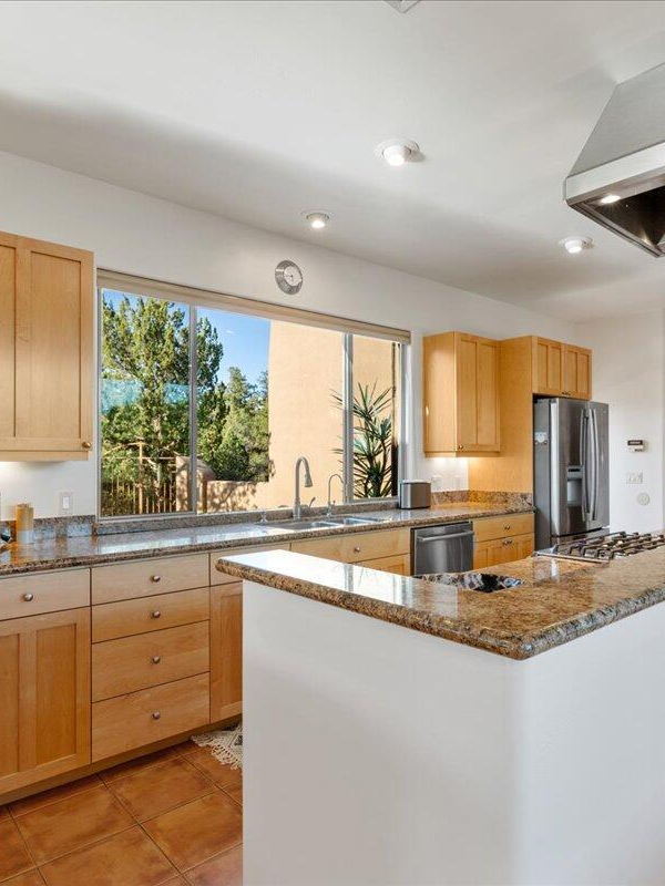 Luxury Sedona kitchen with premium finishes and modern appliances